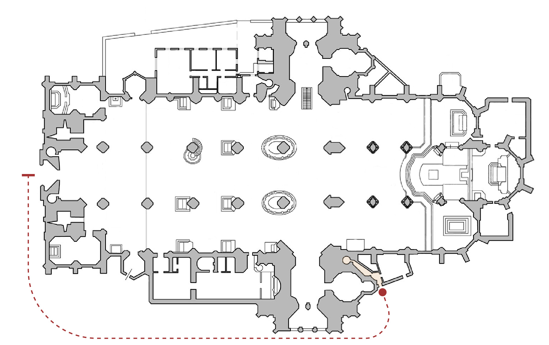 Floor plan of the attic