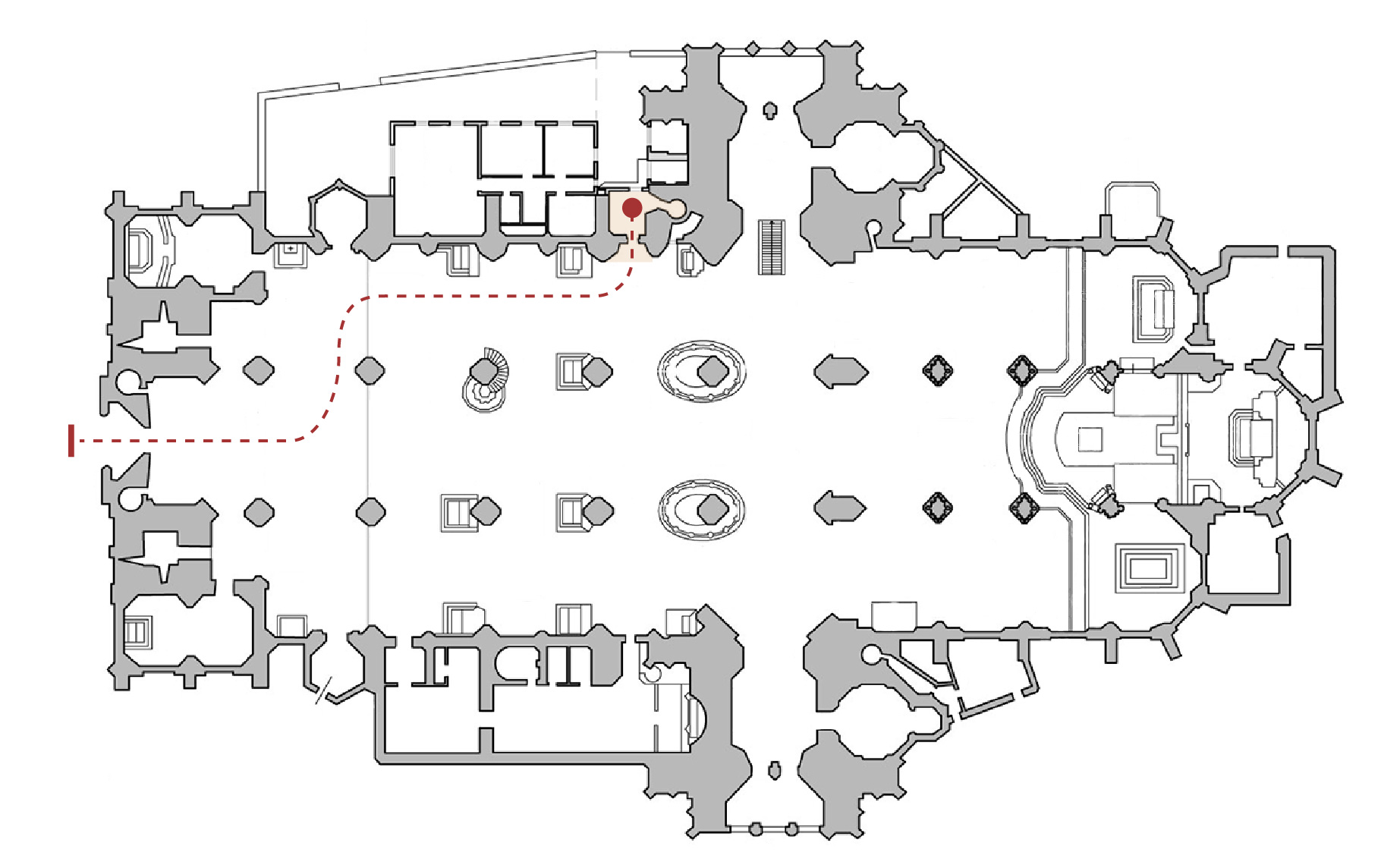 Lageplan für den Nordturm